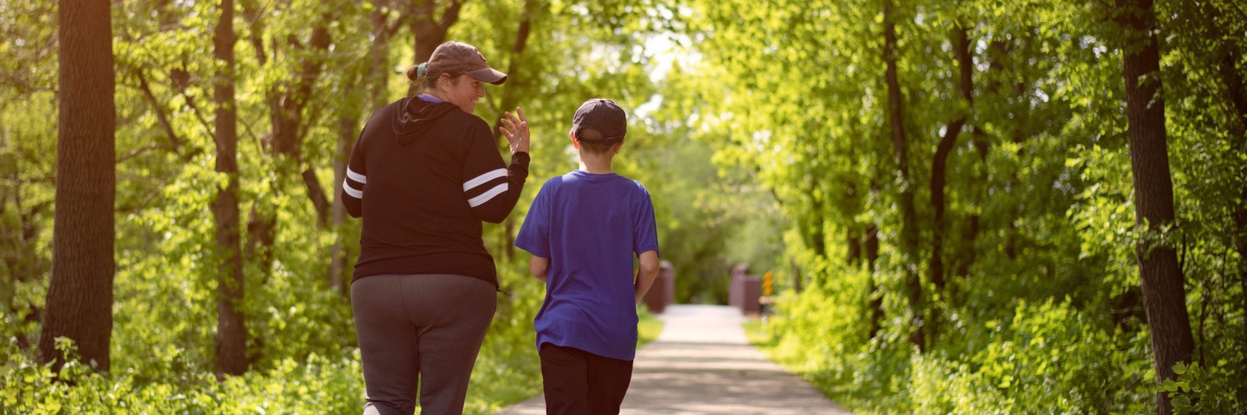 Taking a walk on the trail, together. One step at a time.